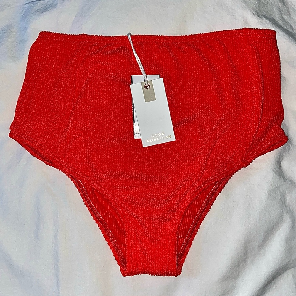 Good American Always Fits Bottom Bright Poppy NWT | Sz 1/2 Small/Med - Picture 4 of 14